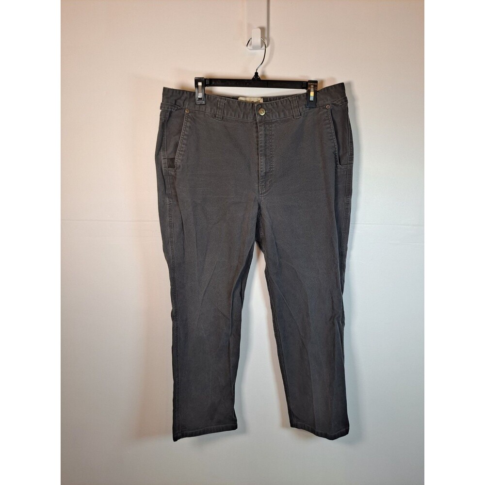 Duck Camp Pants Mens 38x28.5 Gray Hiking Hunting Outdoors Cordura Canvas Brush